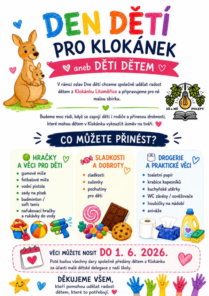 den dětí pro klokánek